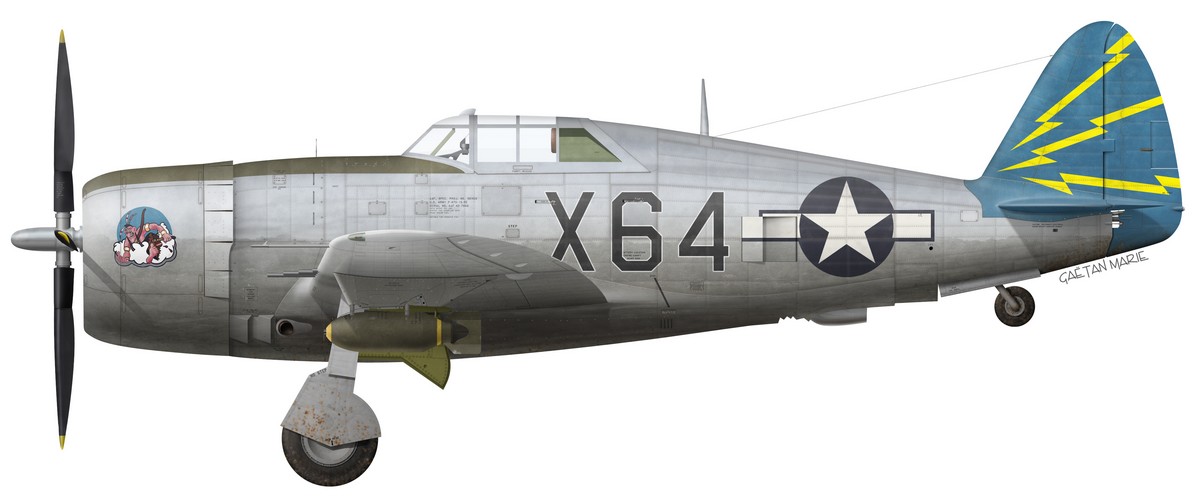 US, P-47D-16-RE, 42-75963, Gow Job, 79th Fighter Group, 86th Fighter Squadron, 21 April 1945, Bologna, Italy